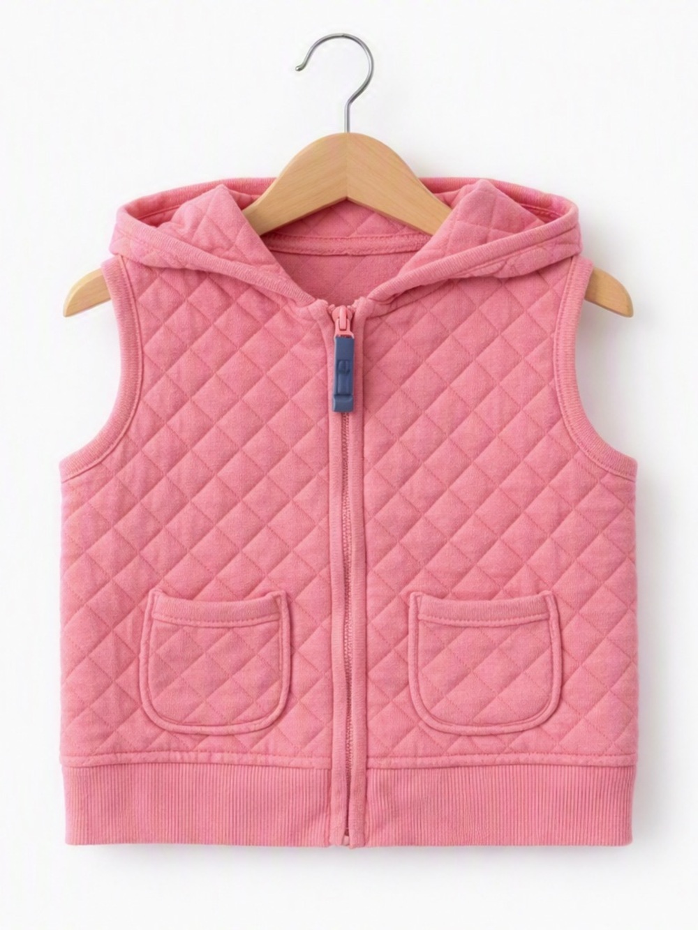 10/$15 Carter's Pink Quilted Zip Up Vest